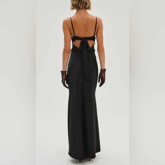 For Love and Lemons Val Black Maxi Dress NWOT - Picture 4 of 16